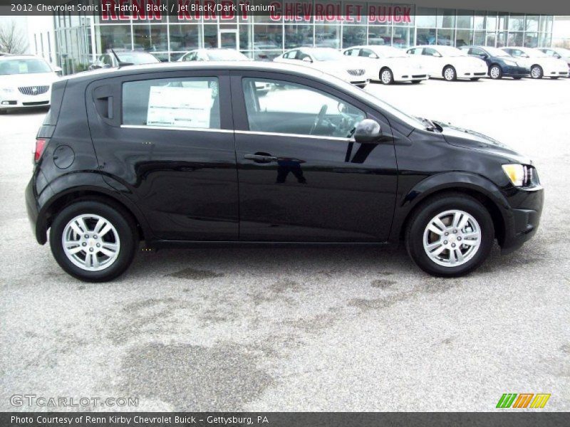 Black / Jet Black/Dark Titanium 2012 Chevrolet Sonic LT Hatch