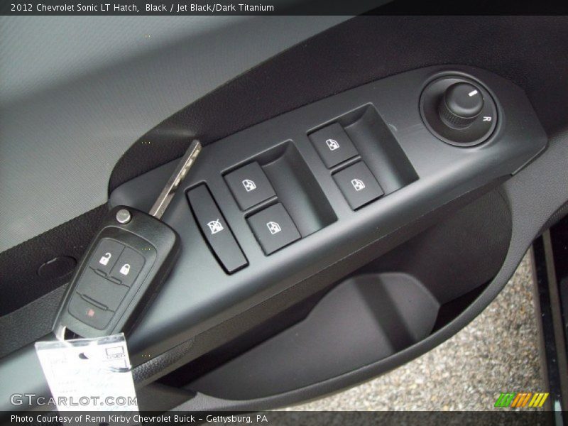 Black / Jet Black/Dark Titanium 2012 Chevrolet Sonic LT Hatch