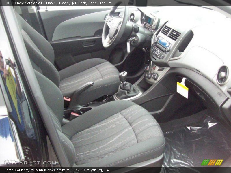  2012 Sonic LT Hatch Jet Black/Dark Titanium Interior