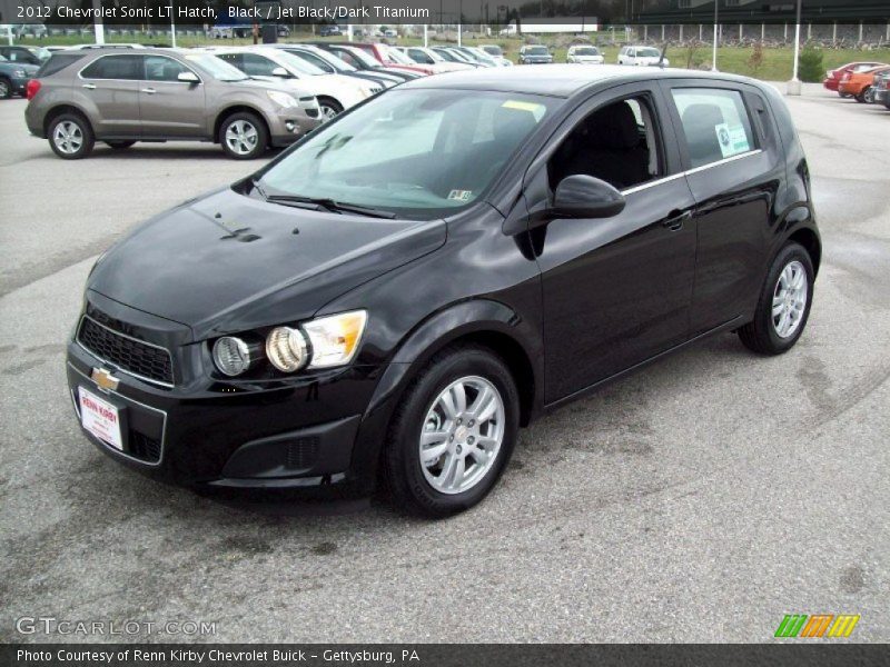 Black / Jet Black/Dark Titanium 2012 Chevrolet Sonic LT Hatch