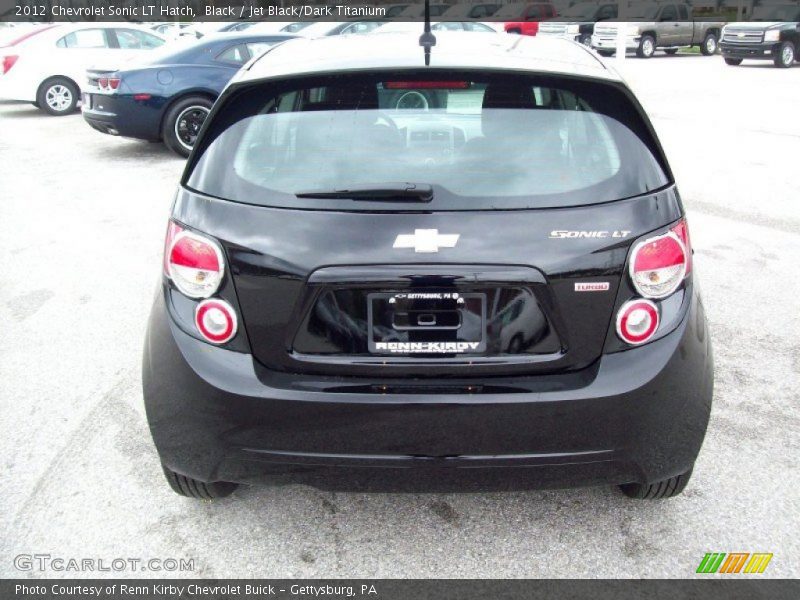 Black / Jet Black/Dark Titanium 2012 Chevrolet Sonic LT Hatch