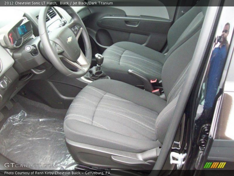  2012 Sonic LT Hatch Jet Black/Dark Titanium Interior