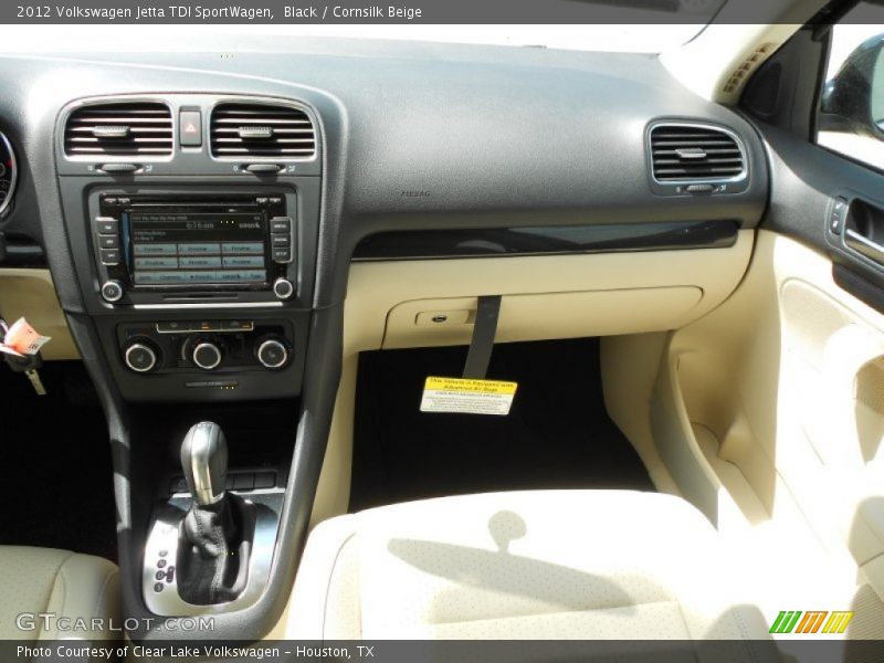Black / Cornsilk Beige 2012 Volkswagen Jetta TDI SportWagen
