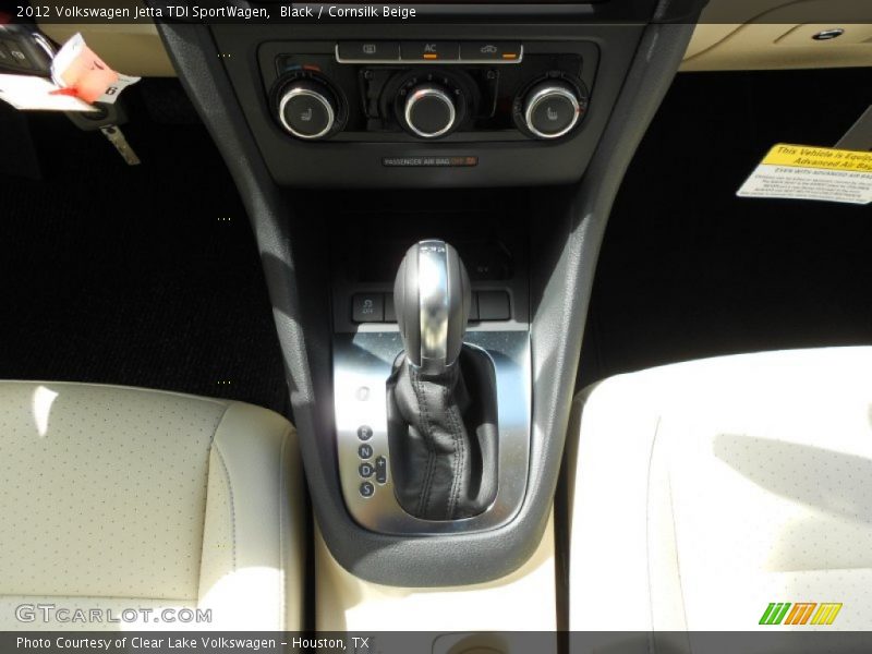Black / Cornsilk Beige 2012 Volkswagen Jetta TDI SportWagen