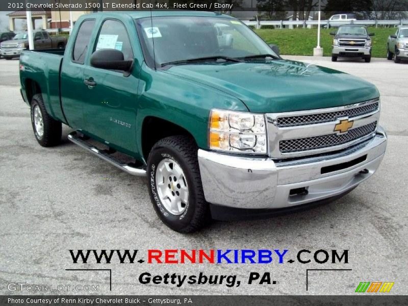 Fleet Green / Ebony 2012 Chevrolet Silverado 1500 LT Extended Cab 4x4