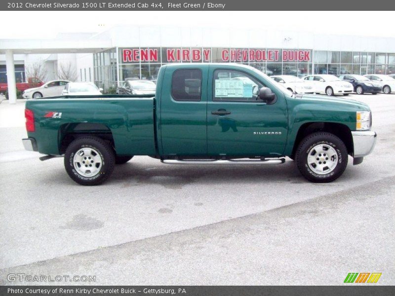 Fleet Green / Ebony 2012 Chevrolet Silverado 1500 LT Extended Cab 4x4