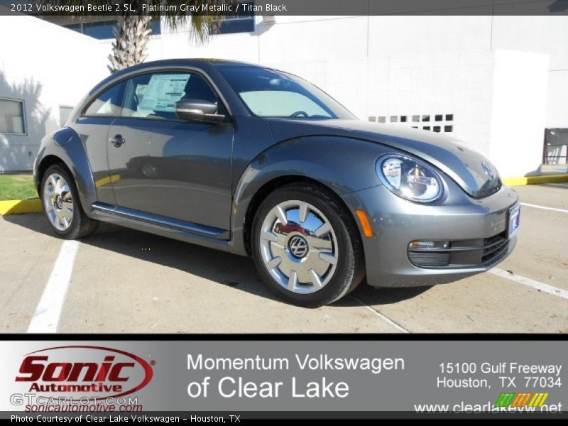 Platinum Gray Metallic / Titan Black 2012 Volkswagen Beetle 2.5L
