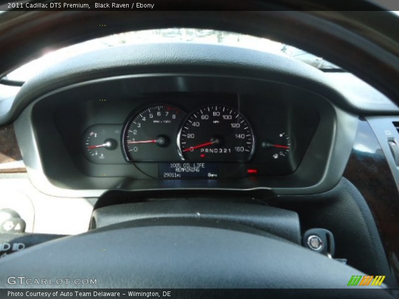 Black Raven / Ebony 2011 Cadillac DTS Premium