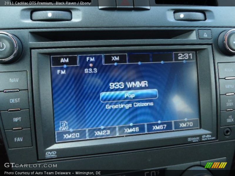 Black Raven / Ebony 2011 Cadillac DTS Premium
