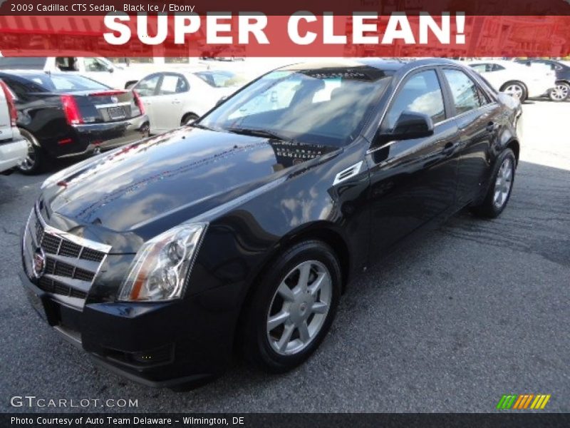Black Ice / Ebony 2009 Cadillac CTS Sedan