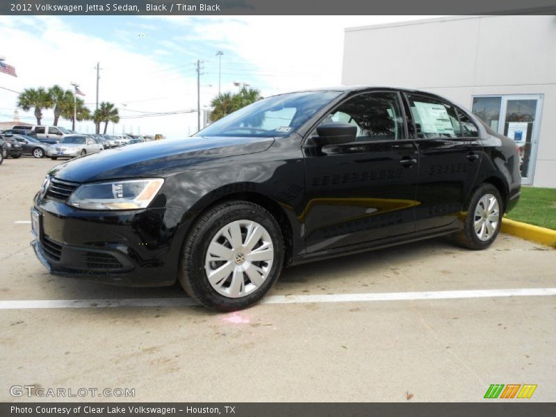Black / Titan Black 2012 Volkswagen Jetta S Sedan