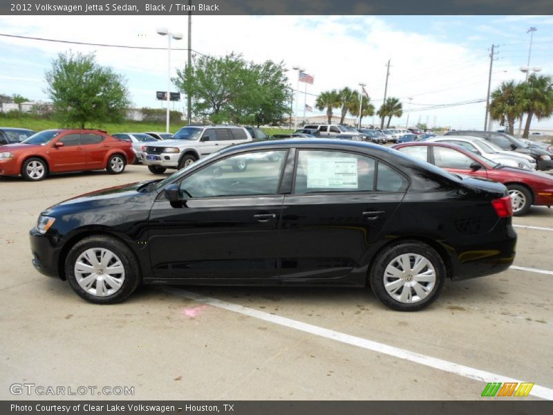 Black / Titan Black 2012 Volkswagen Jetta S Sedan