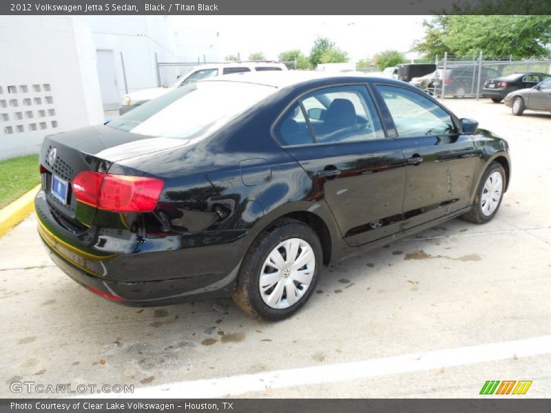 Black / Titan Black 2012 Volkswagen Jetta S Sedan