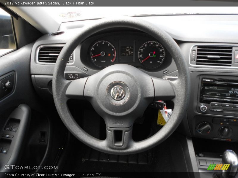 Black / Titan Black 2012 Volkswagen Jetta S Sedan