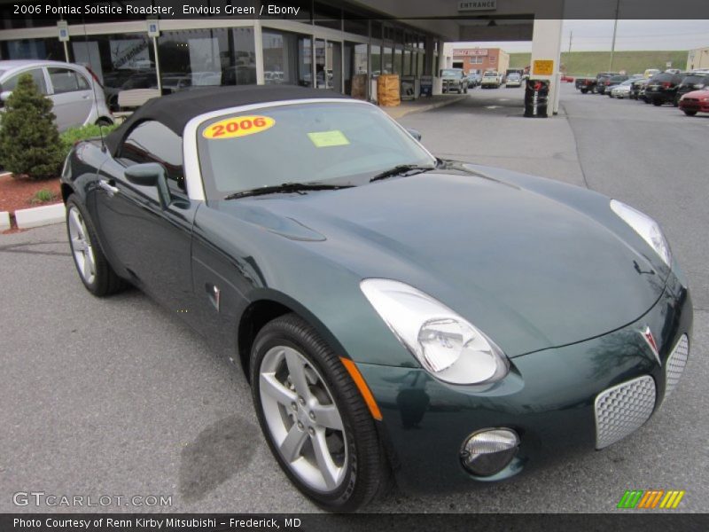 Envious Green / Ebony 2006 Pontiac Solstice Roadster
