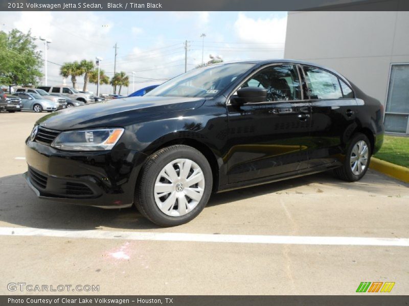 Black / Titan Black 2012 Volkswagen Jetta S Sedan