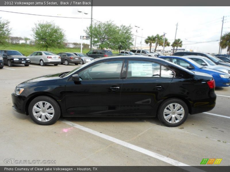 Black / Titan Black 2012 Volkswagen Jetta S Sedan