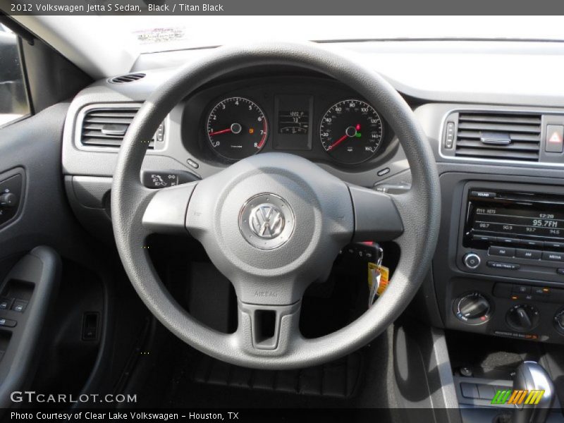 Black / Titan Black 2012 Volkswagen Jetta S Sedan