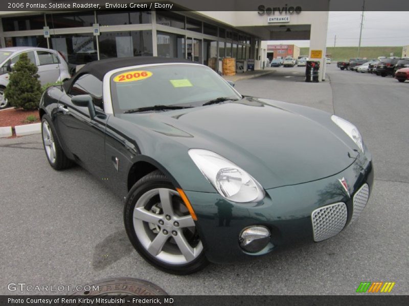 Envious Green / Ebony 2006 Pontiac Solstice Roadster
