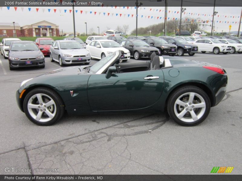 Envious Green / Ebony 2006 Pontiac Solstice Roadster