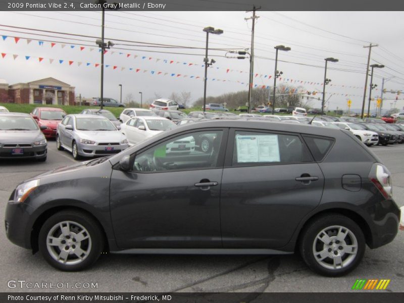 Carbon Gray Metallic / Ebony 2009 Pontiac Vibe 2.4