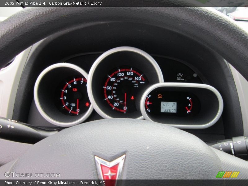 Carbon Gray Metallic / Ebony 2009 Pontiac Vibe 2.4