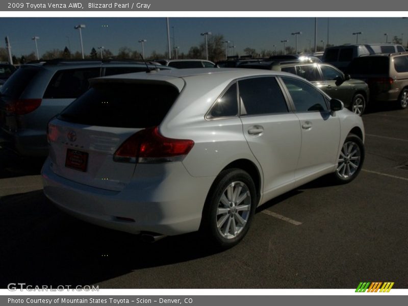 Blizzard Pearl / Gray 2009 Toyota Venza AWD