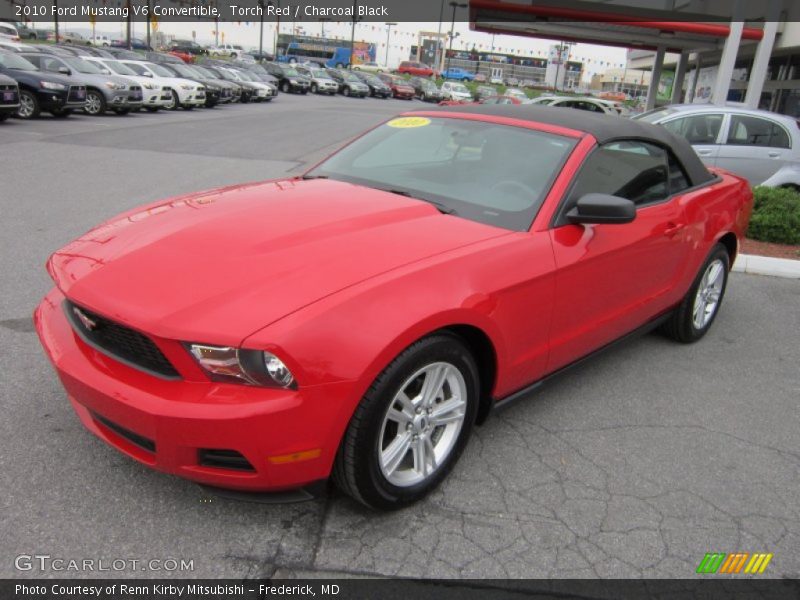 Front 3/4 View of 2010 Mustang V6 Convertible