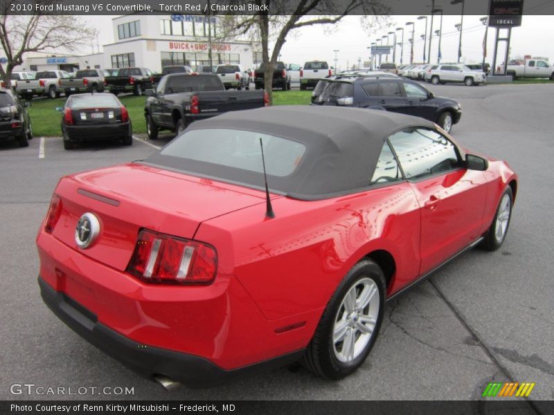Torch Red / Charcoal Black 2010 Ford Mustang V6 Convertible