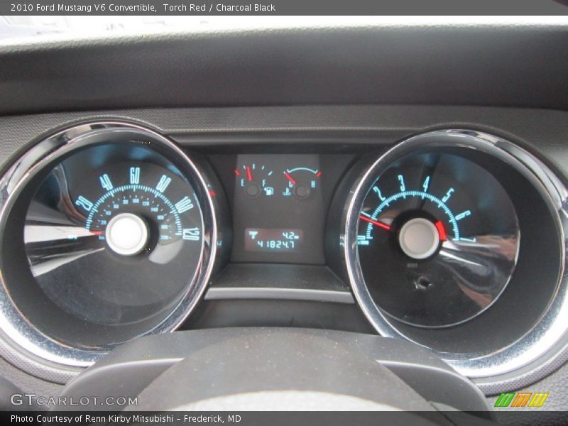 Torch Red / Charcoal Black 2010 Ford Mustang V6 Convertible