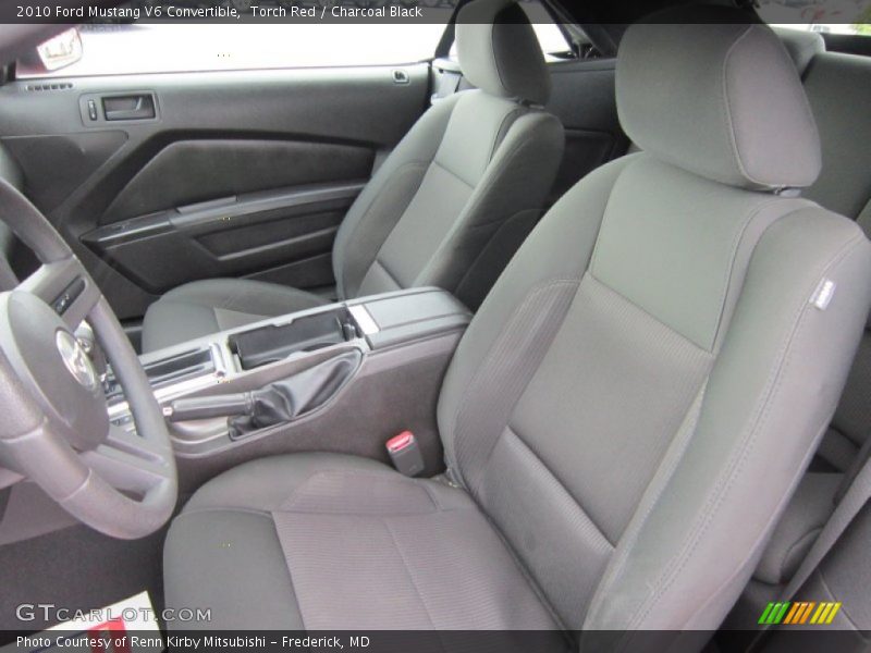  2010 Mustang V6 Convertible Charcoal Black Interior