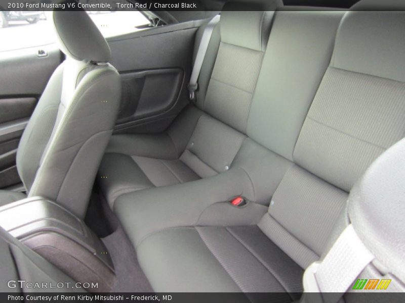 Rear Seat of 2010 Mustang V6 Convertible