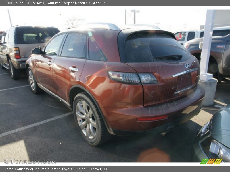 Autumn Copper Metallic / Graphite 2006 Infiniti FX 35 AWD