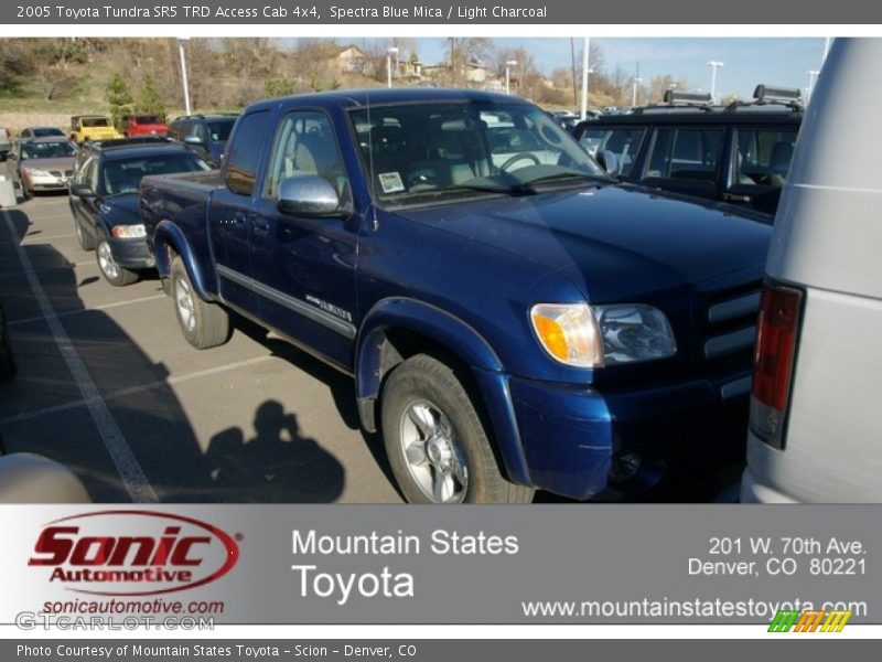Spectra Blue Mica / Light Charcoal 2005 Toyota Tundra SR5 TRD Access Cab 4x4