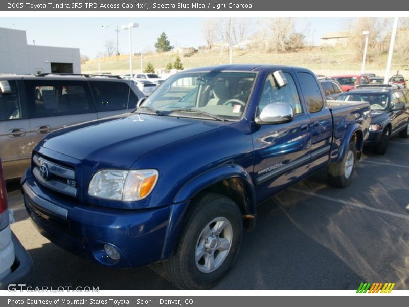 Spectra Blue Mica / Light Charcoal 2005 Toyota Tundra SR5 TRD Access Cab 4x4