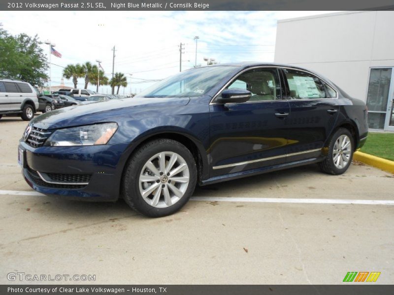 Night Blue Metallic / Cornsilk Beige 2012 Volkswagen Passat 2.5L SEL