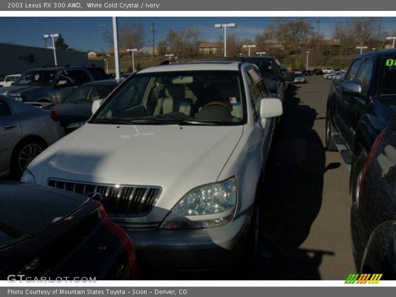 White Gold Crystal / Ivory 2003 Lexus RX 300 AWD
