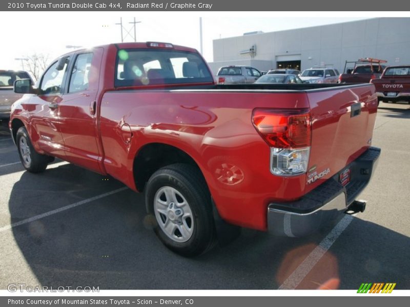 Radiant Red / Graphite Gray 2010 Toyota Tundra Double Cab 4x4