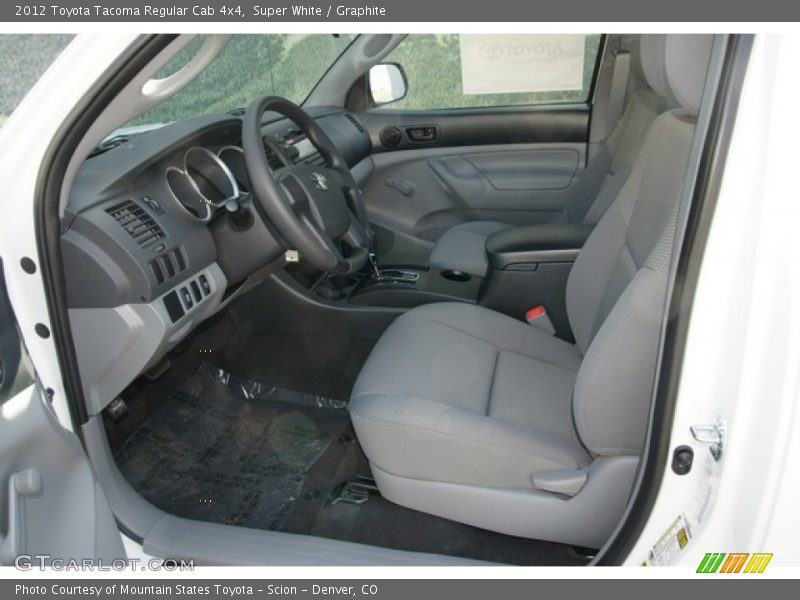 Super White / Graphite 2012 Toyota Tacoma Regular Cab 4x4