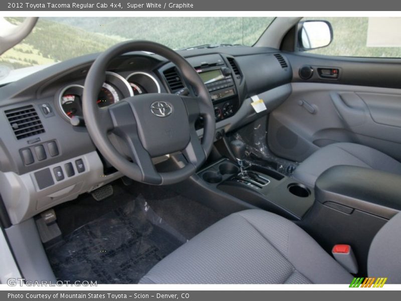 Super White / Graphite 2012 Toyota Tacoma Regular Cab 4x4