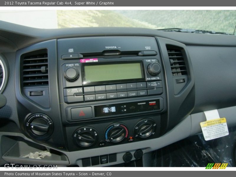 Super White / Graphite 2012 Toyota Tacoma Regular Cab 4x4