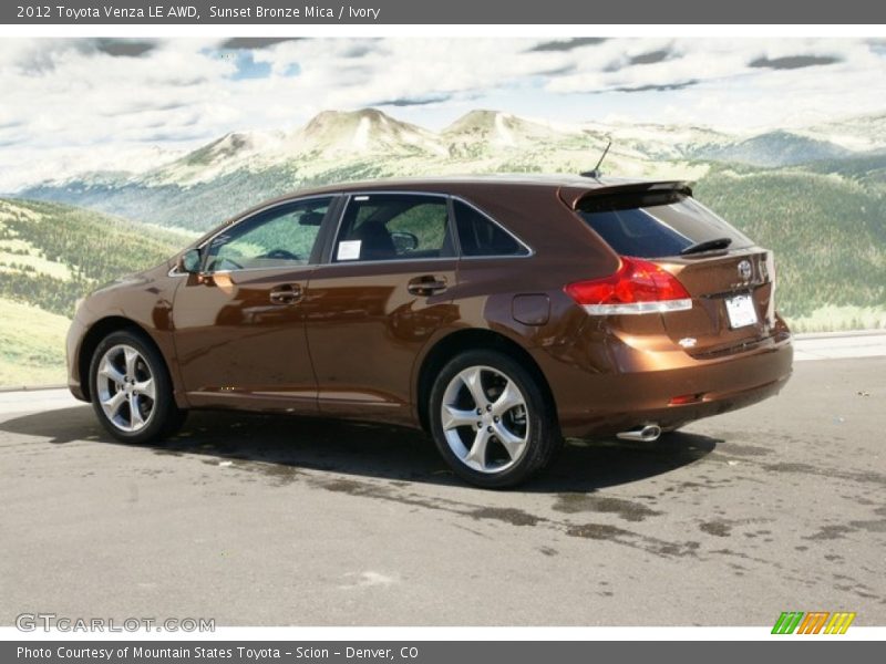 Sunset Bronze Mica / Ivory 2012 Toyota Venza LE AWD