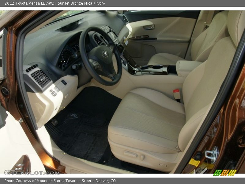 Sunset Bronze Mica / Ivory 2012 Toyota Venza LE AWD
