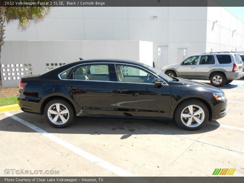Black / Cornsilk Beige 2012 Volkswagen Passat 2.5L SE