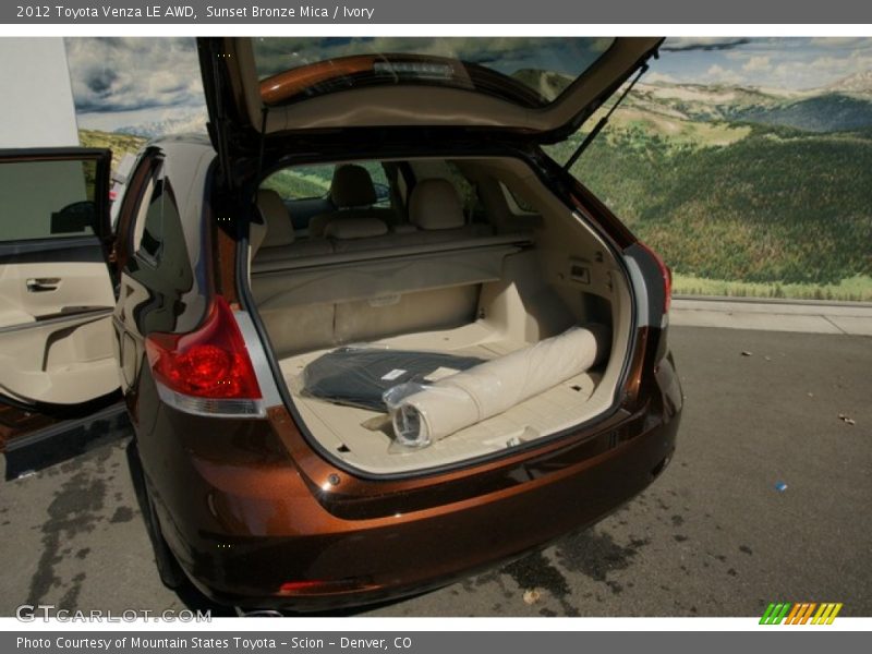 Sunset Bronze Mica / Ivory 2012 Toyota Venza LE AWD