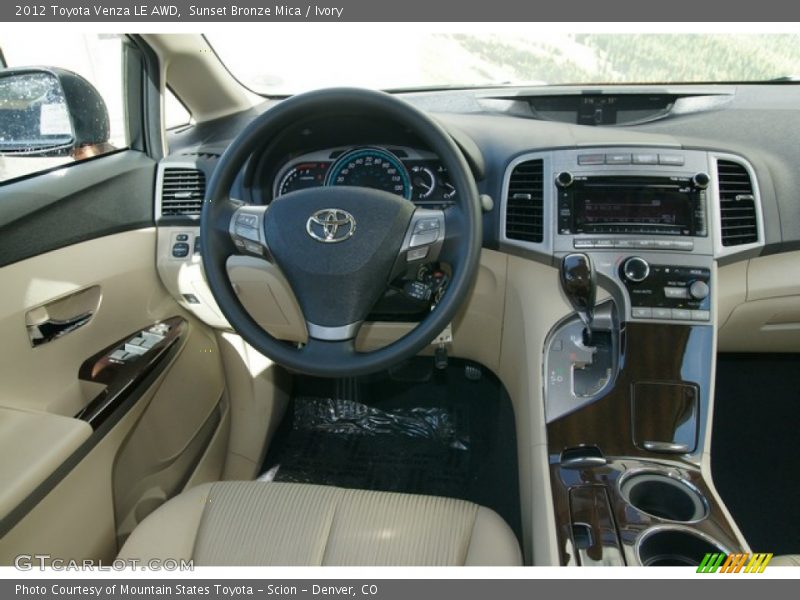 Sunset Bronze Mica / Ivory 2012 Toyota Venza LE AWD