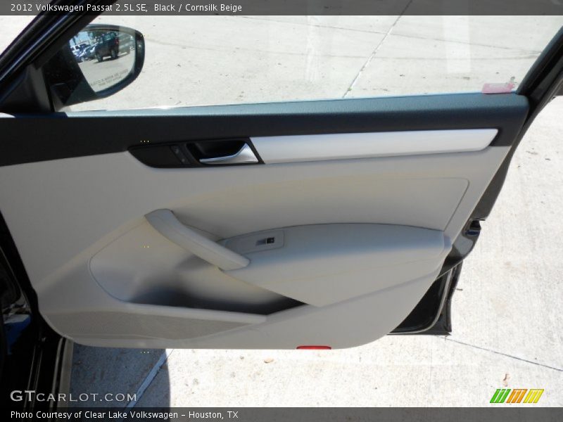 Black / Cornsilk Beige 2012 Volkswagen Passat 2.5L SE