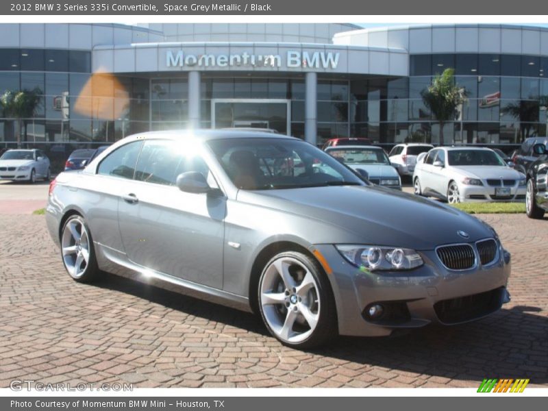 Space Grey Metallic / Black 2012 BMW 3 Series 335i Convertible