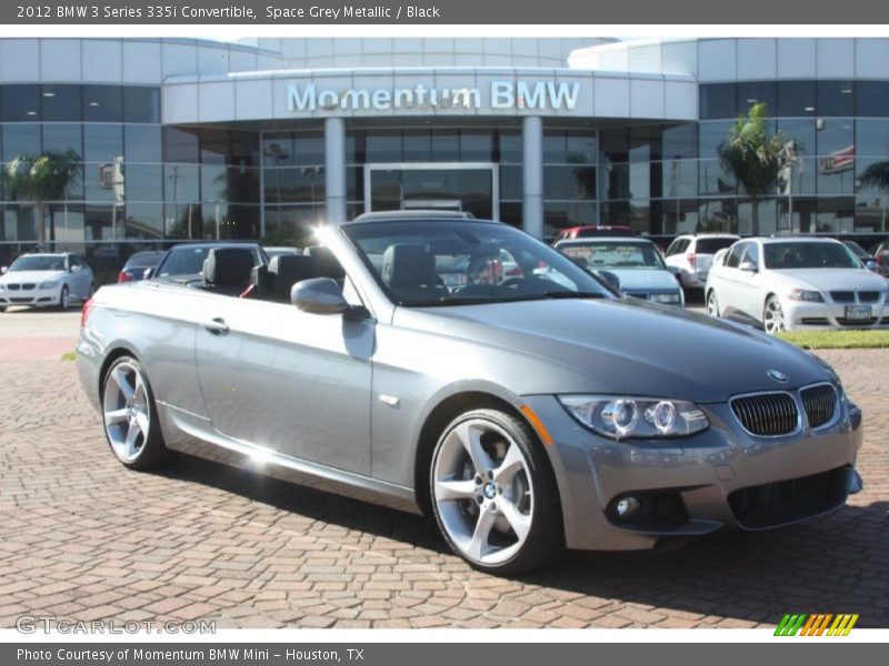 Space Grey Metallic / Black 2012 BMW 3 Series 335i Convertible