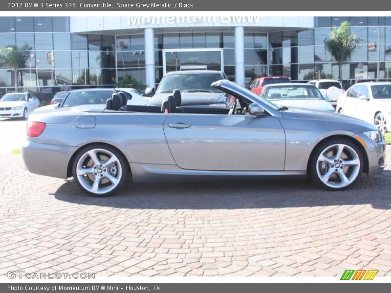 Space Grey Metallic / Black 2012 BMW 3 Series 335i Convertible